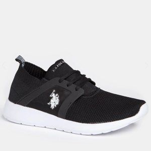 U.S. POLO ASSN. BLACK & WHITE WALKING SNEAKERS